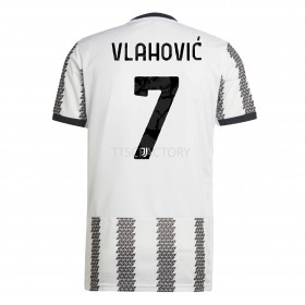 Koszulka Juventus Vlahovic 7 Domowe Stroje Piłkarskie 2022/23 Krótki Rękaw